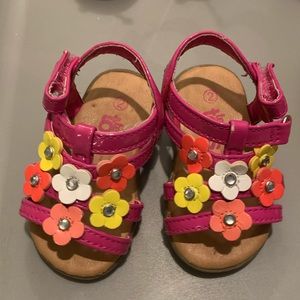 Baby girl flower sandals, 3-6 months